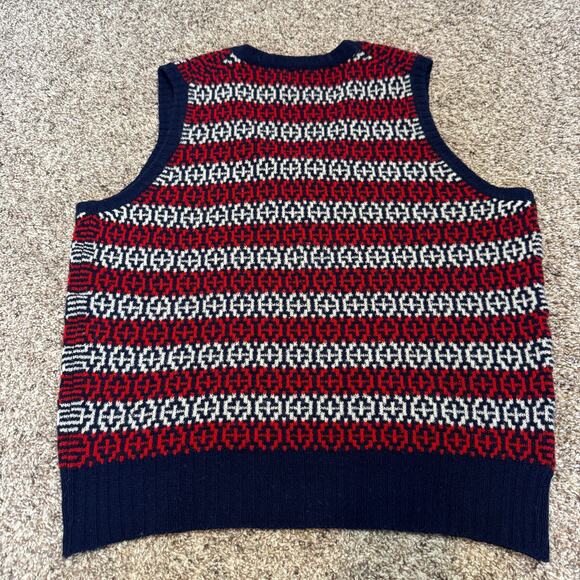 EUC VTG 50s/60s Fair Isle Sweater Vest I Magnin Shetland Wool Preppy Sz 44 - Picture 14 of 14